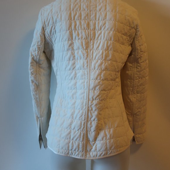 WOMENS CHEBY WHITE QUILTED LACE ITALIAN FULL ZIP JACKET 42 US/6 * - Picture 12 of 14